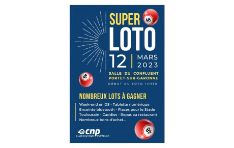 SUPER LOTO DU CLUB NAUTIQUE PORTESIEN