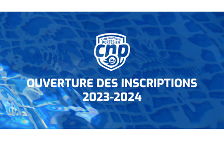 Ouverture des inscriptions 2023-2024